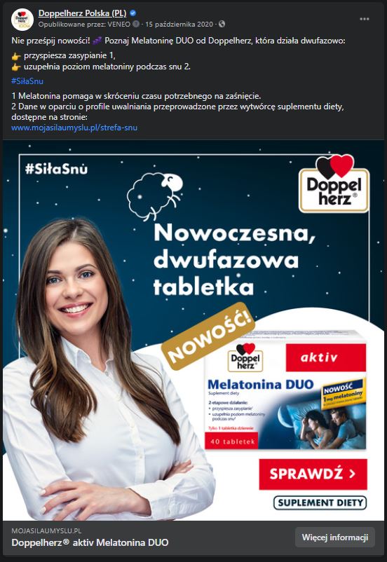 ads dla producentów suplementów