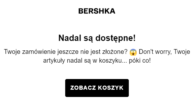 produkty nadal dostępne bershka