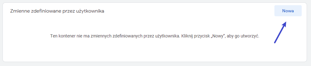 Tworzenie zmiennej w Gogle Tag Managerze