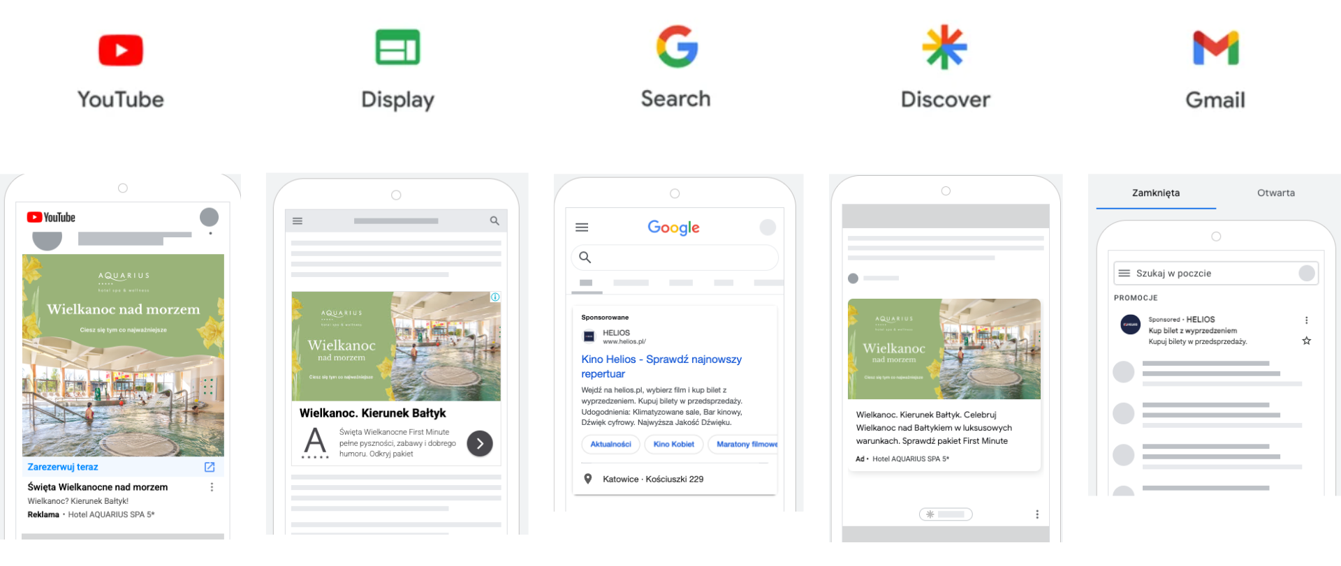 Przykłady reklam Performance Max
