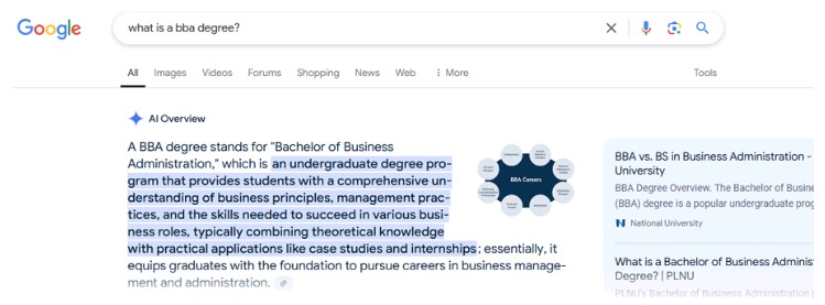 Odpowiedź AIO w formie podsumowania